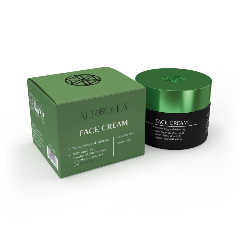 Crème de Jour Visage à l’Aloe Vera – Aurodhea – 50 ml