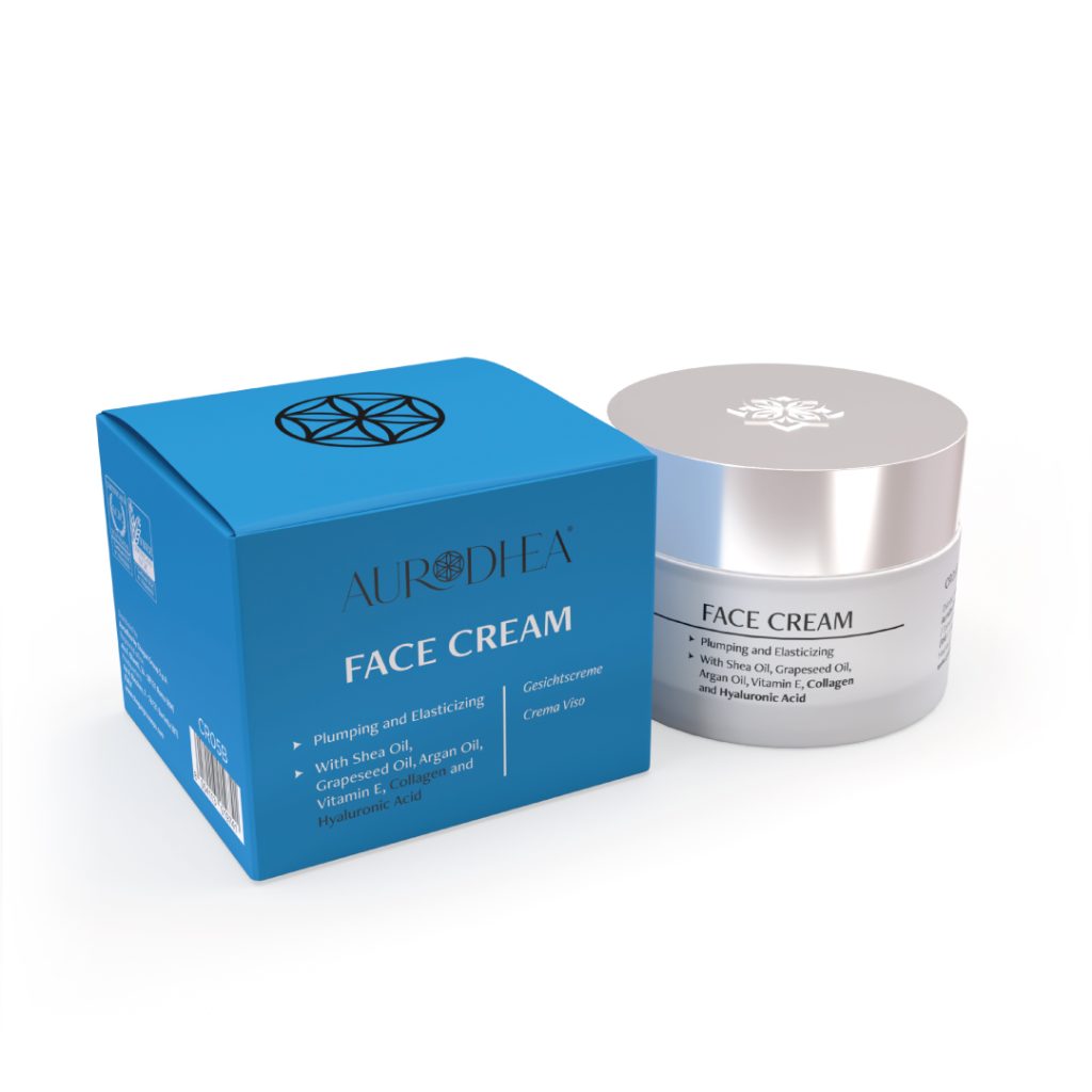 Crème Visage au Collagène & Acide Hyaluronique – Aurodhea – 50 ml