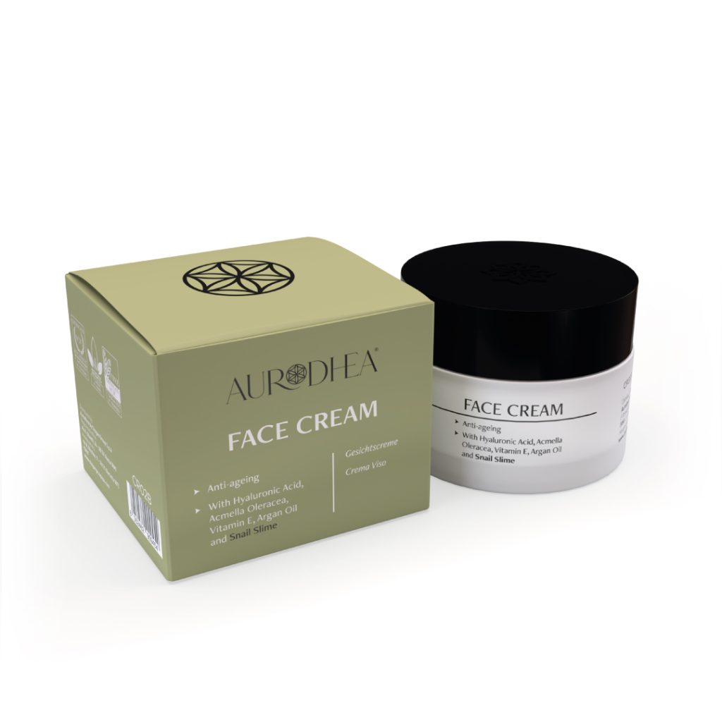 Crème Visage Anti-Âge à la Bave d’Escargot – Aurodhea – 50 ml
