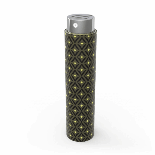 Étui à parfum rechargeable Chogan vert et jaune