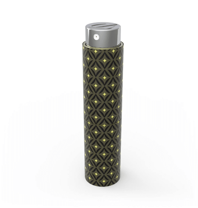 Étui à parfum rechargeable chogan vert et jaune Étui à parfum rechargeable Chogan vert et jaune