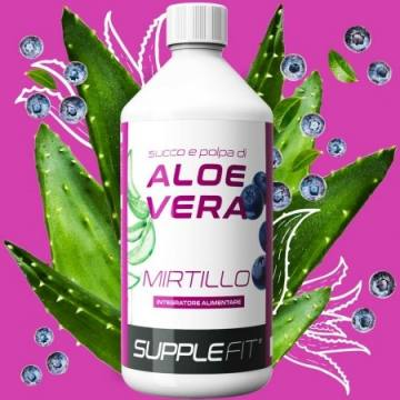 Jus et Pulpe d’Aloe Vera avec Jus de Myrtille – 1L