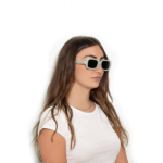Lunettes de Soleil Femme « Claudia » – Monture Vert Pastel & Verres Gris - 2