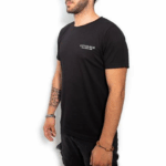 T-Shirt Cotton-Rich noir avec broderie - 2