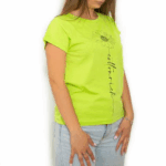T-Shirt Basic Vert Lime « Daisy » – Cotton-Rich - 1