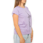 T-Shirt Basic Lilas « Classic » – Cotton-Rich - 1