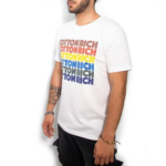 T-Shirt Basic Blanc « Unconventional » – Cotton-Rich - 1