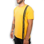 T-Shirt Oversize Ocre jaune « Minimal » – Cotton-Rich - 1