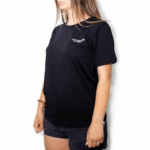 T-Shirt Cotton-Rich noir avec broderie - 4