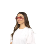 Lunettes de Soleil Unisexes « Miami » – Rose Transparent & Verres Rosés - 2