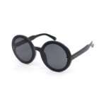 Lunettes de Soleil « Iris » – Shiny Black & Verres Gris - 1