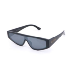 Lunettes de Soleil « Trap » Shiny Black – Monture Noire Brillante & Verres Miroir - 1