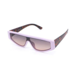 Lunettes de Soleil « Trap » Pink – Monture Lilas & Branches Écaille - 1