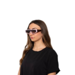 Lunettes de Soleil « Trap » Pink – Monture Lilas & Branches Écaille - 2