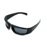 Lunettes de Soleil « Rimini » – Monture Noire Brillante & Verres Gris - 1