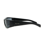 Lunettes de Soleil « Rimini » – Monture Noire Brillante & Verres Gris - 2