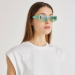 Lunettes de Soleil « Palermo » – Monture Verte Brillante & Verres Nuancés - 3