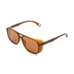Lunettes de Soleil Homme ‘Bologna’ – Style Aviateur & Monture Marron Mat - 1