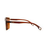 Lunettes de Soleil Homme ‘Bologna’ – Style Aviateur & Monture Marron Mat - 2
