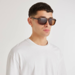 Lunettes de Soleil Homme ‘Bologna’ – Style Aviateur & Monture Marron Mat - 3