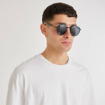 Lunettes de Soleil Unisexe « Trento » – Monture Noire & Verres Gris - 3