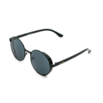 Lunettes de Soleil Unisexes « Perugia » – Monture Métal Noir & Verres Gris - 1