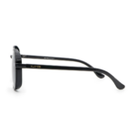 Lunettes de Soleil Unisexes « Perugia » – Monture Métal Noir & Verres Gris - 2