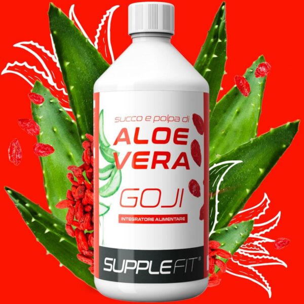 Jus et Pulpe d’Aloe Vera avec Jus de Goji – 1L