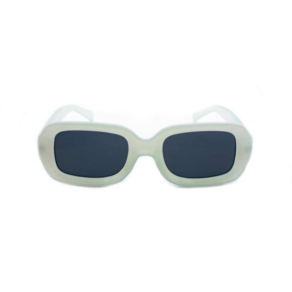 Lunettes de Soleil Femme « Claudia » – Monture Vert Pastel & Verres Gris