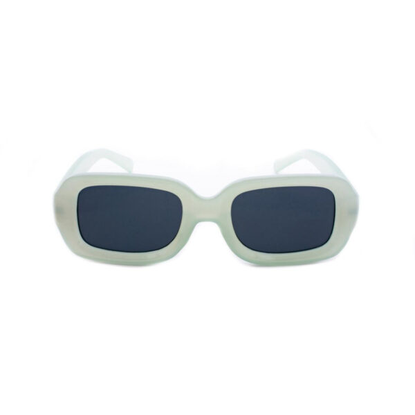 Lunettes de Soleil Femme « Claudia » – Monture Vert Pastel & Verres Gris