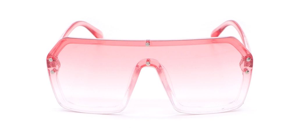 Lunettes de Soleil Unisexes « Miami » – Rose Transparent & Verres Rosés
