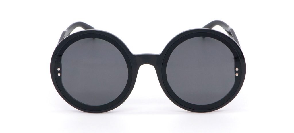 Lunettes de Soleil « Iris » – Shiny Black & Verres Gris