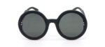 Lunettes de Soleil « Iris » – Matte Black & Verres Verts