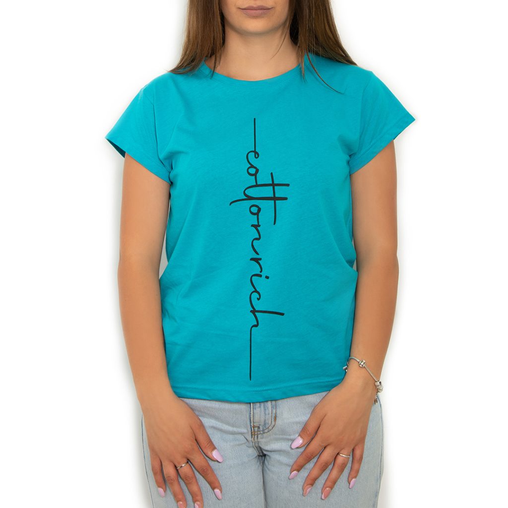 T-Shirt Basic Vert Émeraude « Classic » – Cotton-Rich
