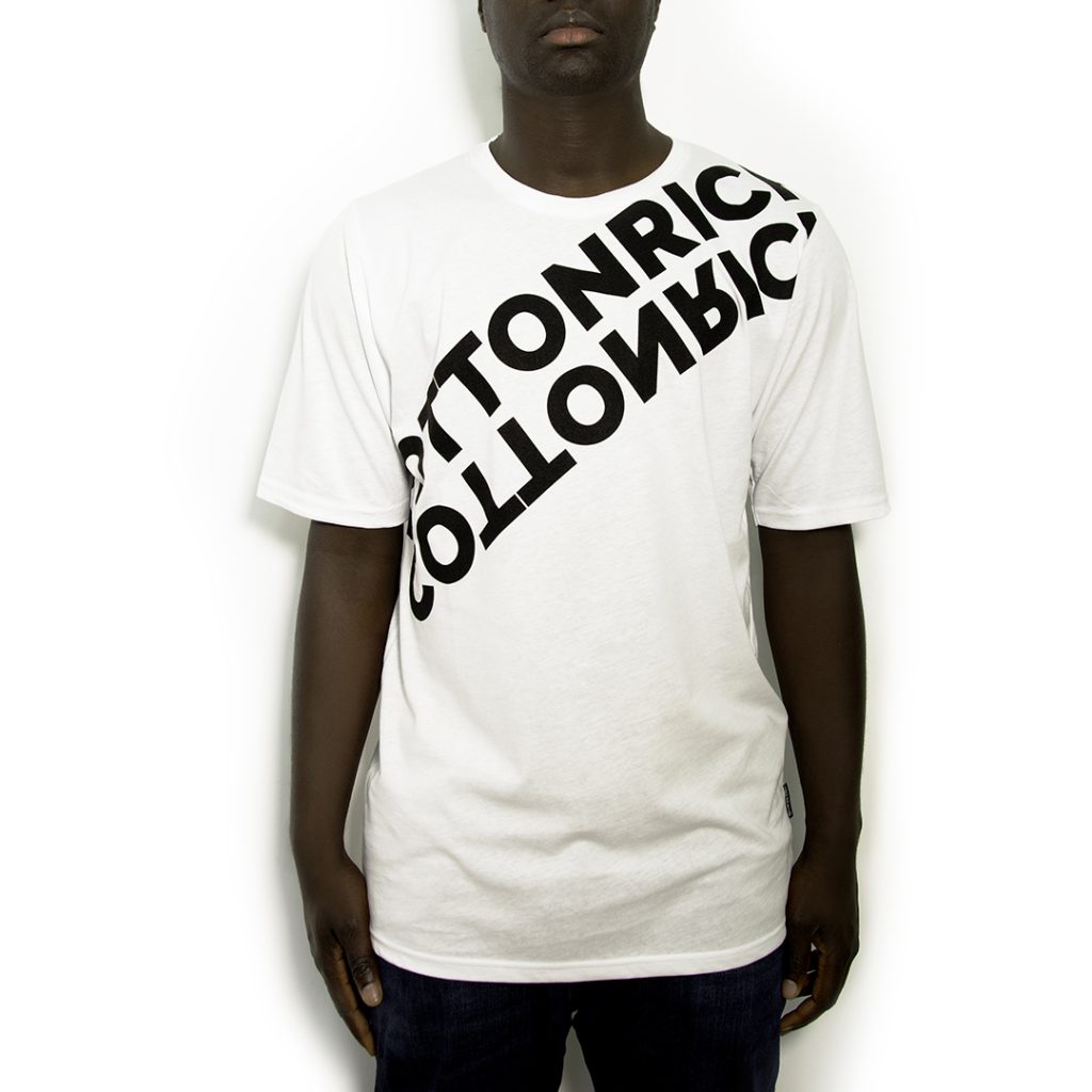 T-Shirt Oversize Blanc « Mirror » – Cotton-Rich