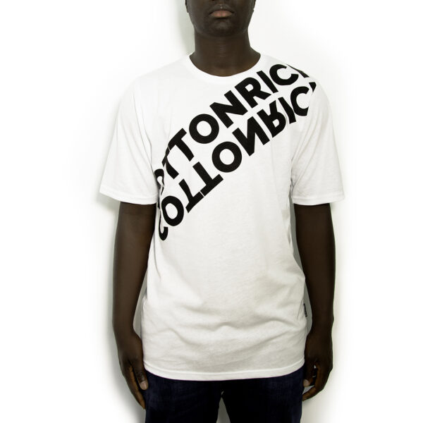 T-Shirt Oversize Blanc « Mirror » – Cotton-Rich