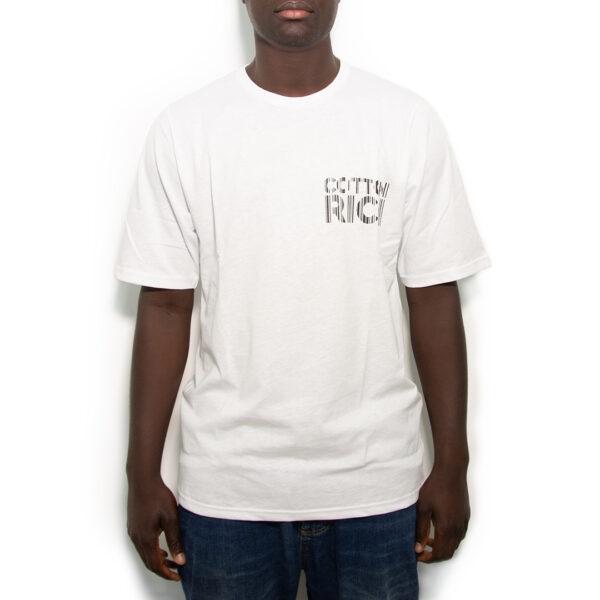 T-Shirt Oversize Blanc « Geometric » – Cotton-Rich