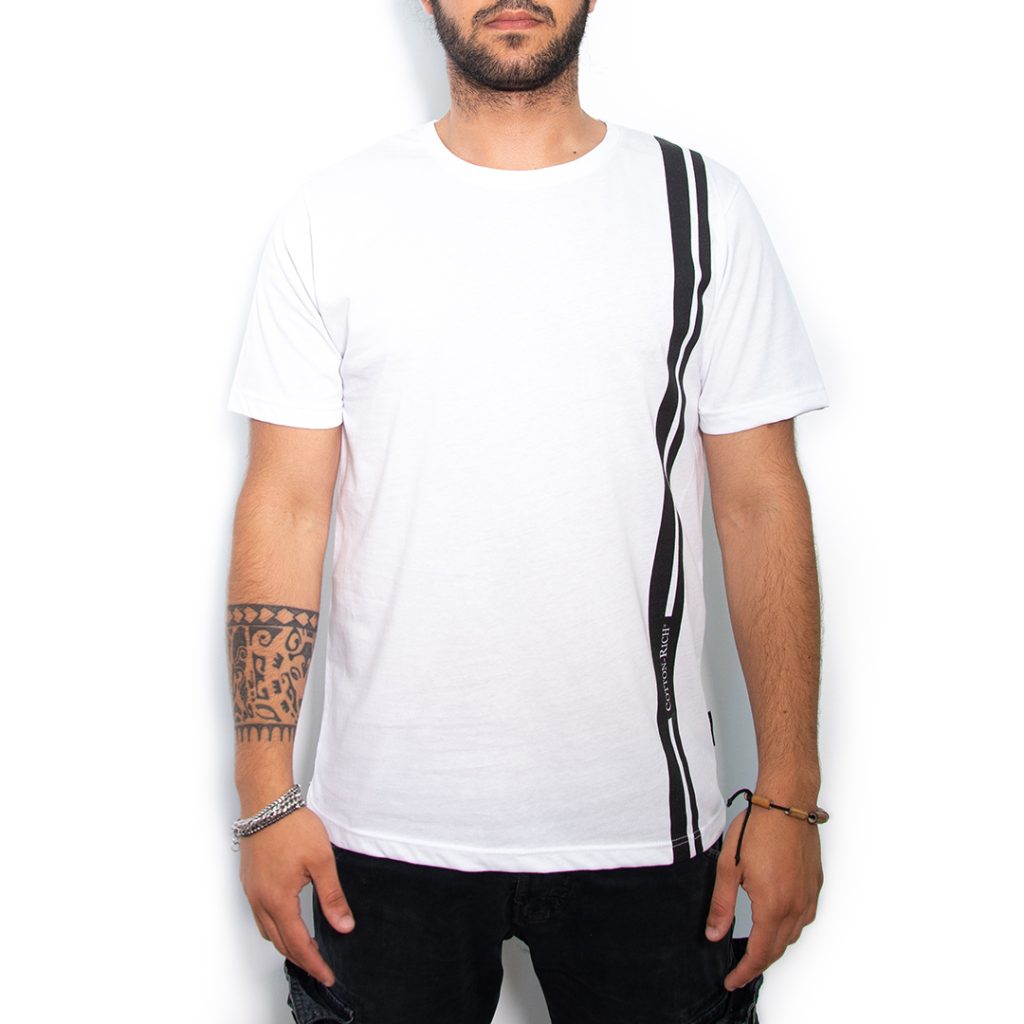 T-Shirt Oversize Blanc « Minimal » – Cotton-Rich