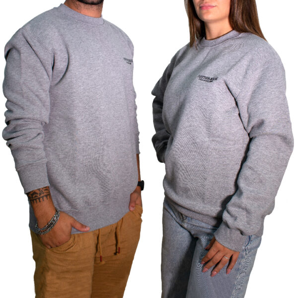 Sweat-shirt Cotton-Rich gris