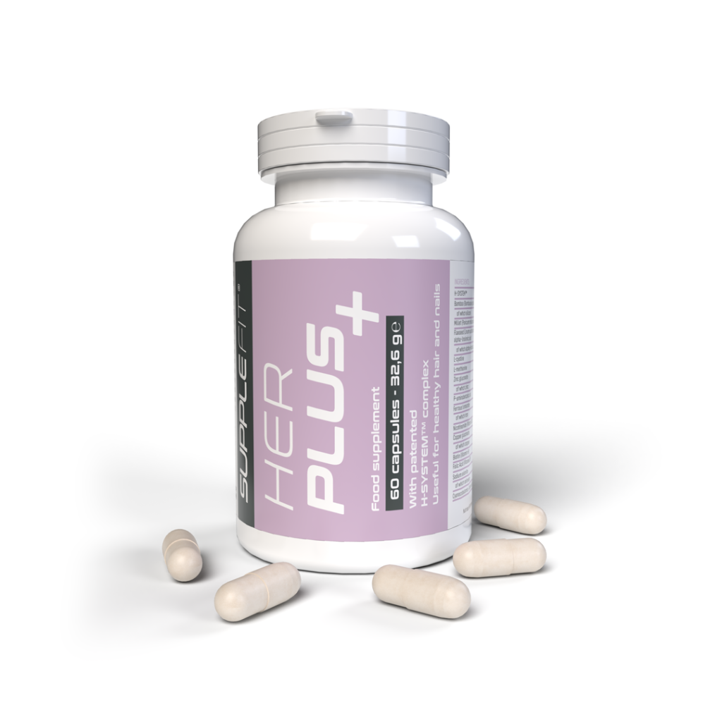 HER PLUS+ – Complément Alimentaire Beauté des Cheveux et Ongles – 60 Gélules