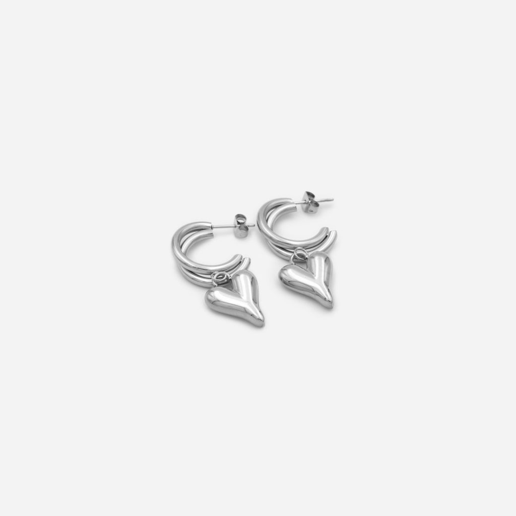 Boucles d’oreilles « Lovely » en acier inoxydable