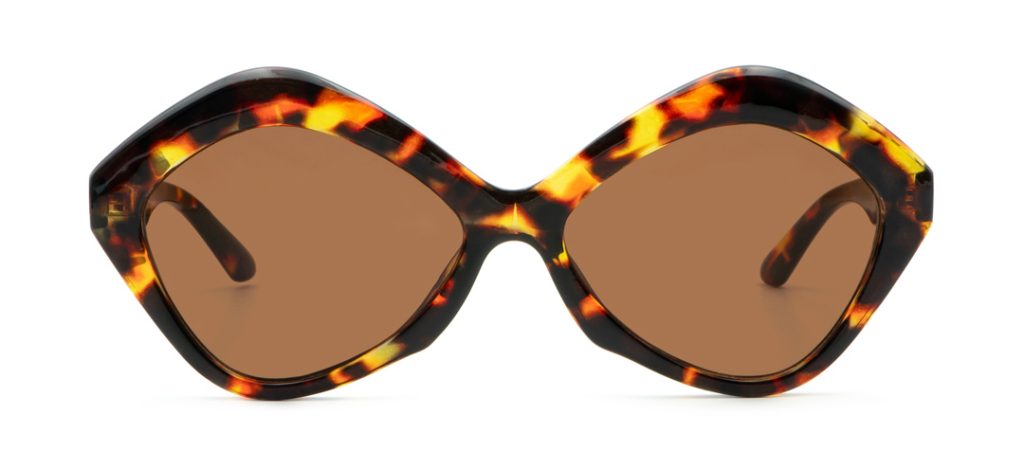 Lunettes de Soleil Femme ‘Alghero’ – Monture Écaille & Verres Bruns