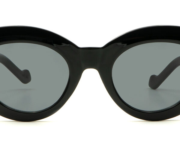 Lunettes de Soleil Femme ‘Roma’ – Monture Noire & Verres Gris