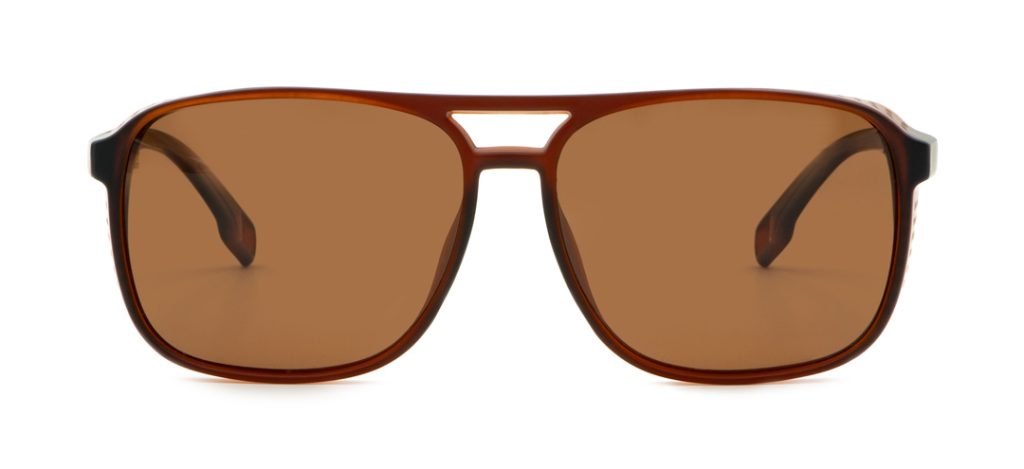 Lunettes de Soleil Homme ‘Bologna’ – Style Aviateur & Monture Marron Mat