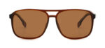 Lunettes de Soleil Homme ‘Bologna’ – Style Aviateur & Monture Marron Mat