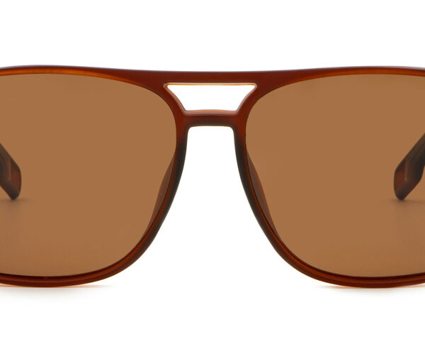 Lunettes de Soleil Homme ‘Bologna’ – Style Aviateur & Monture Marron Mat