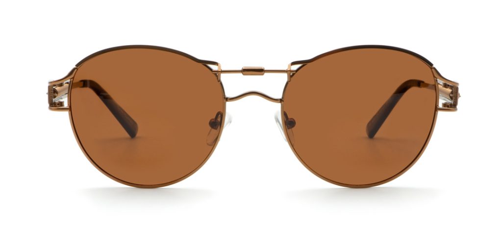 Lunettes de Soleil Homme « Torino » – Monture Bronze & Verres Marron