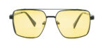 Lunettes de Soleil Homme « Messina » – Monture Noire & Verres Jaunes