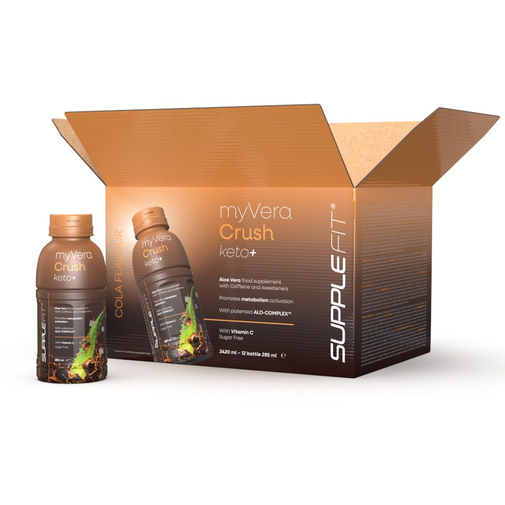 MYVERA CRUSH Keto+ – Complément Alimentaire Cola – 12 x 285ml
