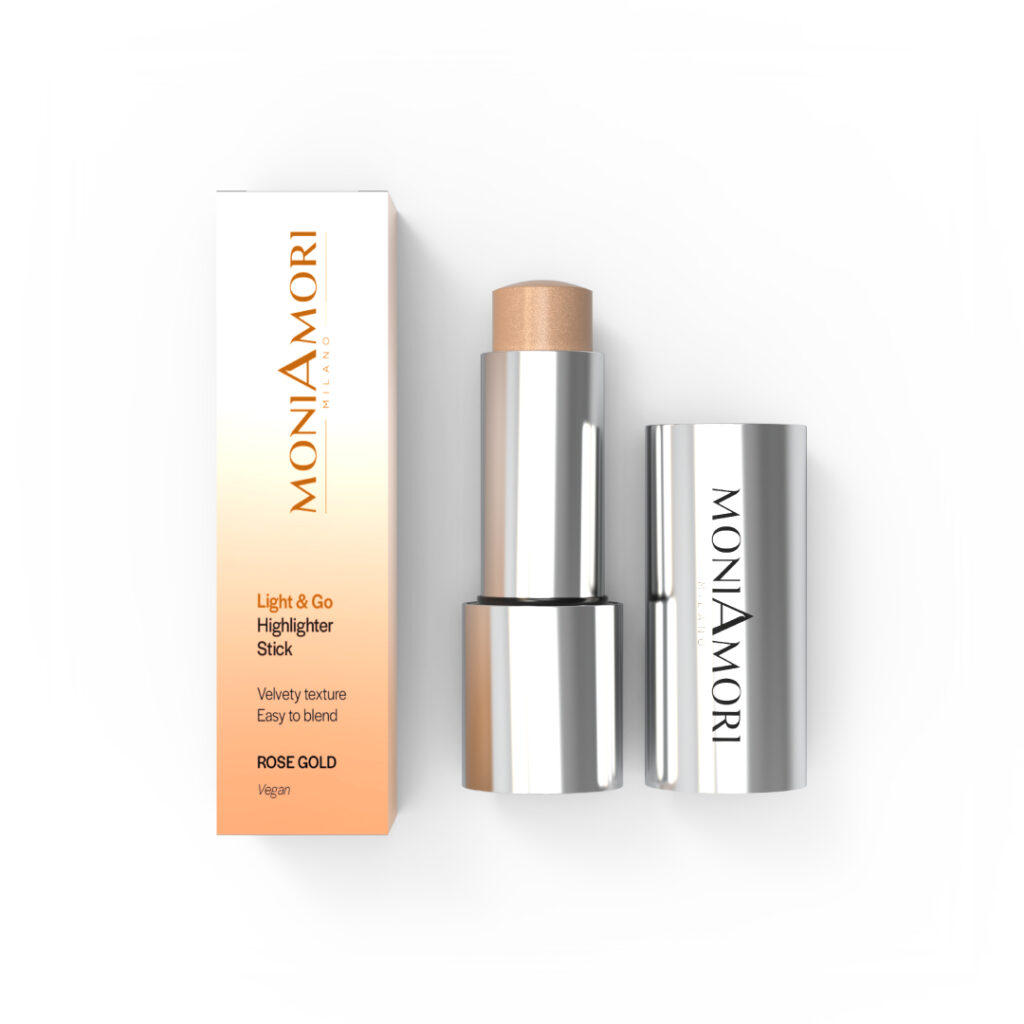 light & go highlighter stick moniamori – teinte rose gold